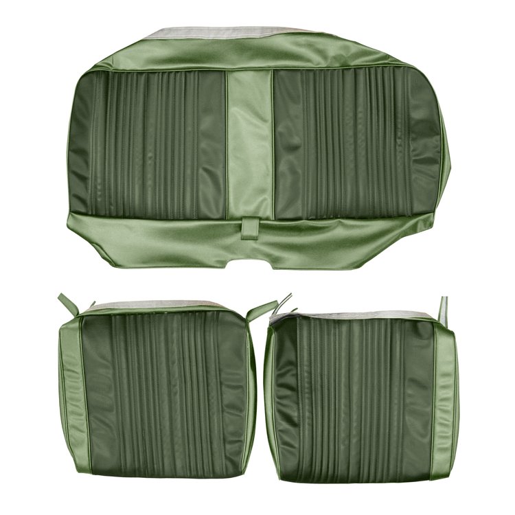 AA71CLD0020442 71 DART SWINGER/CUSTOM/SCAMP SPLIT BENCH- DK GREEN/LT GREEN