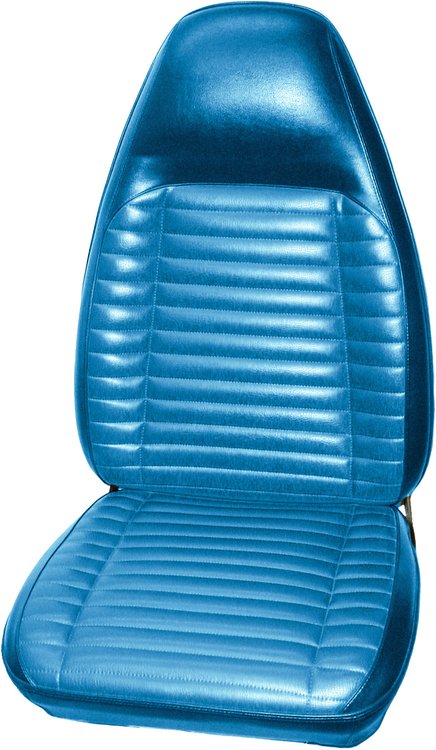 AA71CRX0010340 71 CHARGER/SUPERBEE/SATELLITE/ ROADRUNNER BUCKETS- BRITE BLUE