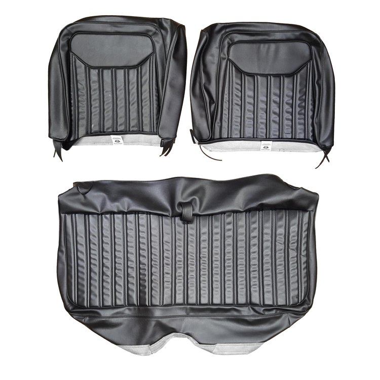 AA71CXD0020100 71 CHARGER DLX FRONT SPLIT BENCH - BLACK