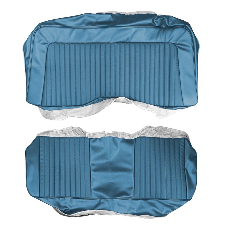 AA72CBJ0040340 72 BARRACUDA/CHALLENGER HTP REAR BENCH - BRIGHT BLUE