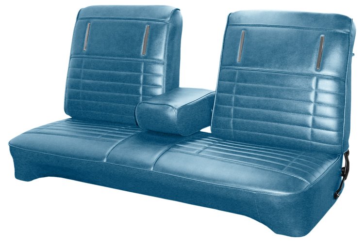 AA72CLV0030340 72 DART/DEMON/VALIANT/DUSTER SPLIT BENCH - BRIGHT BLUE