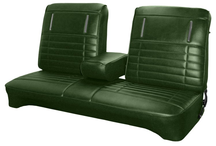 AA72CLV0030444 72 DART/DEMON/VALIANT/DUSTER SPLIT BENCH - DARK GREEN