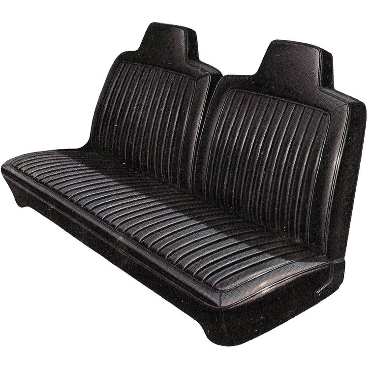 AA72CLV9020100 72 DART/DEMON/SCAMP/DUSTER SPLIT BENCH 9 HEADREST- BLACK