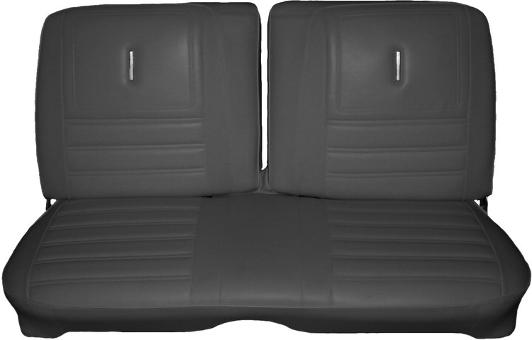 AA72CRD0020100 72 SATELLITE/ROADRUNNER SPLIT BENCH - BLACK