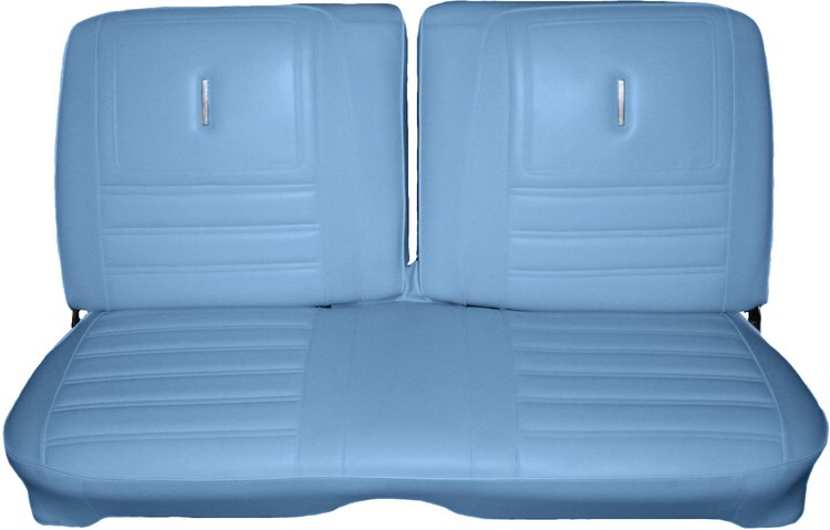 AA72CRD0020340 72 SATELLITE/ROADRUNNER SPLIT BENCH - BRIGHT BLUE