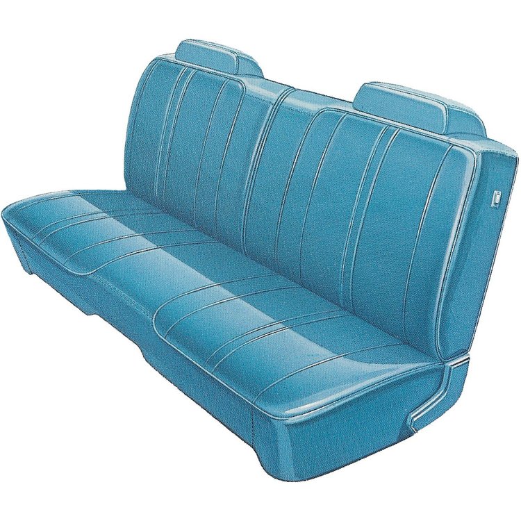 AA72CRXS020340 72 SATELLITE/RUNNER/CHARGER SPLIT BENCH - BRIGHT BLUE