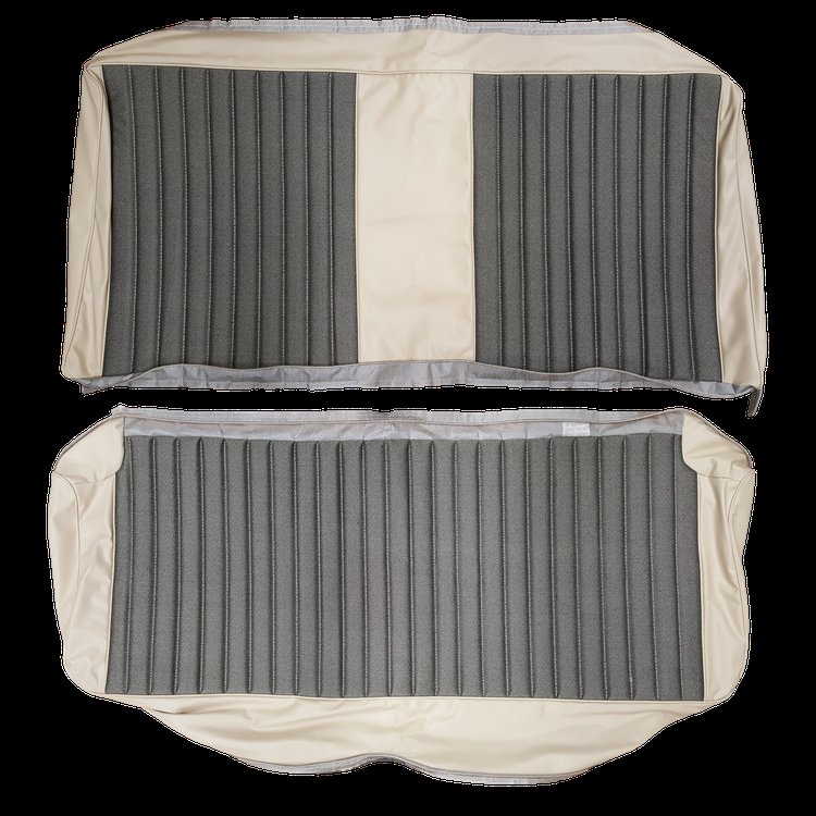 AA73CLVDC80942 73 DART SWINGER HARDTOP REAR PARCHMENT CLOTH/PARCHMENT