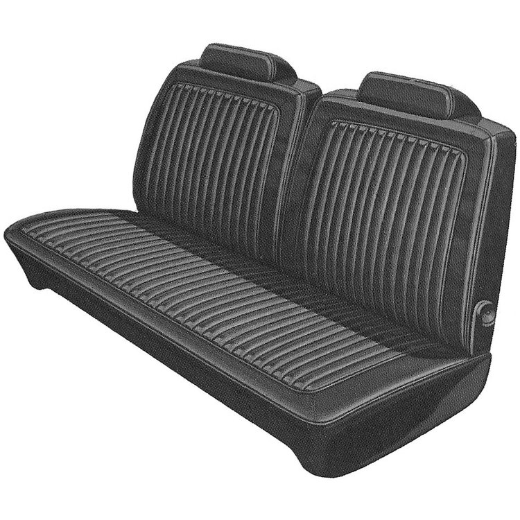 AA73CLVS020100 73 DART/DARTSPORT/SCAMP/DUSTER SPLIT BENCH - BLACK