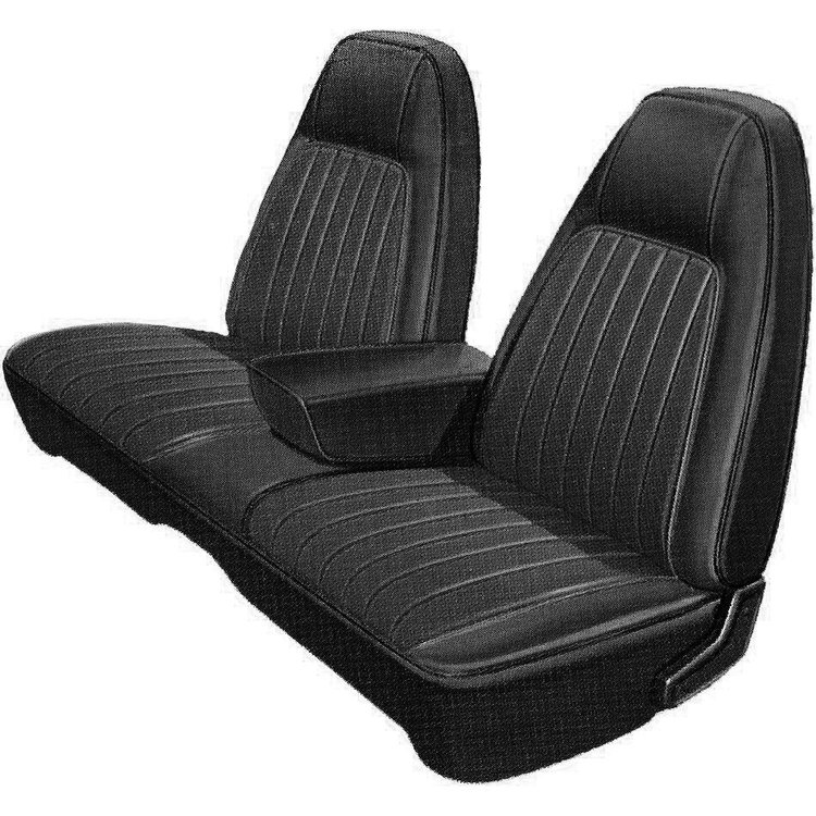 AA73CRWX030100 73 CHARGER SE SPLIT BENCH WITH C.A.R. - BLACK