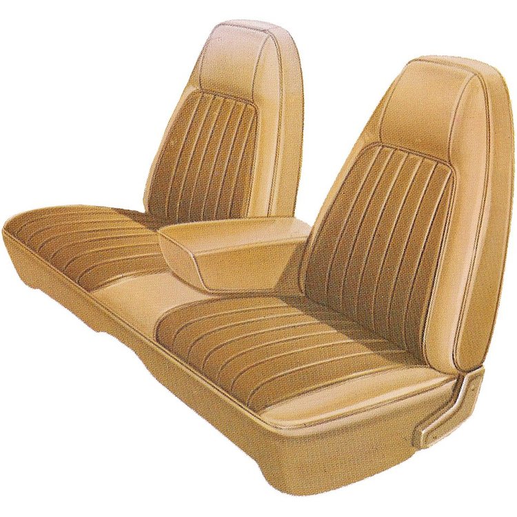 AA73CRWX030673 73 CHARGER SE SPLIT BENCH WITH CAR - MET BRNZ/HONEY GOLD