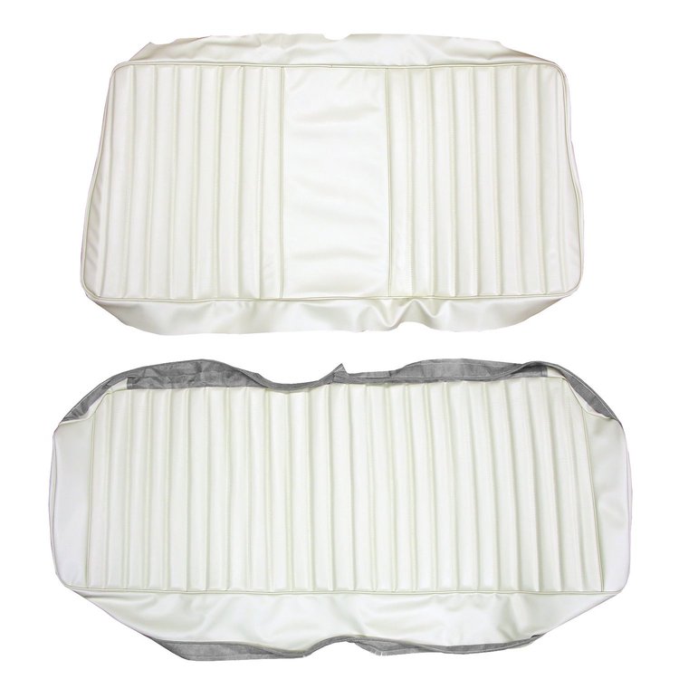 AA74CLVD045200 74/76 DART SPORT/DUSTER FOLD-DOWN REAR BENCH - WHITE