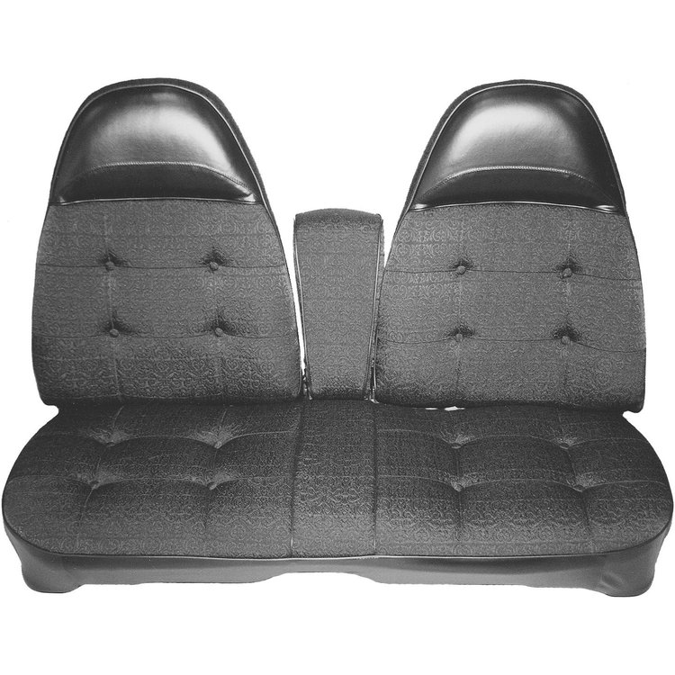 AA74CRXC030927 74 SATELLITE/CHARGER SPLIT BENCH - BLACK CLOTH/BLACK