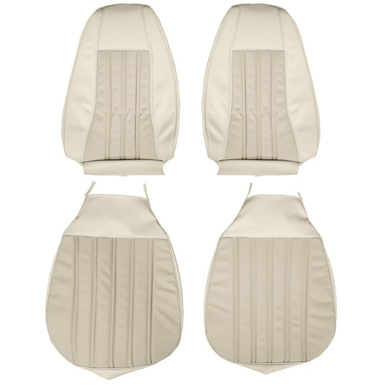 AA76CR00010215 76 VOLARE CUSTOM/ROADRUNNER BUCKET SEATS- NOS PRL WHT/WHT