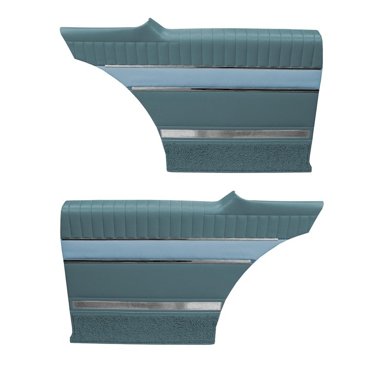 DO63CF00040305 63 SPORT FURY HTP PANELS- BLUE W/ LT BLUE ACCENT BLUE TUX