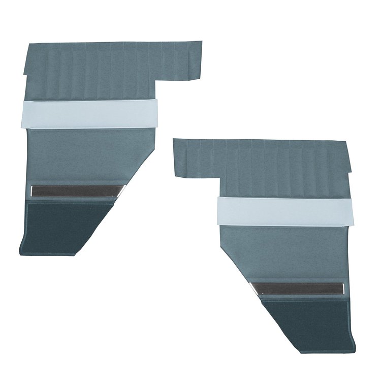 DO63CF00050305 63 SPORT FURY CONV REAR PANELS W/O ARMREST- BLUE W/LT BLUE
