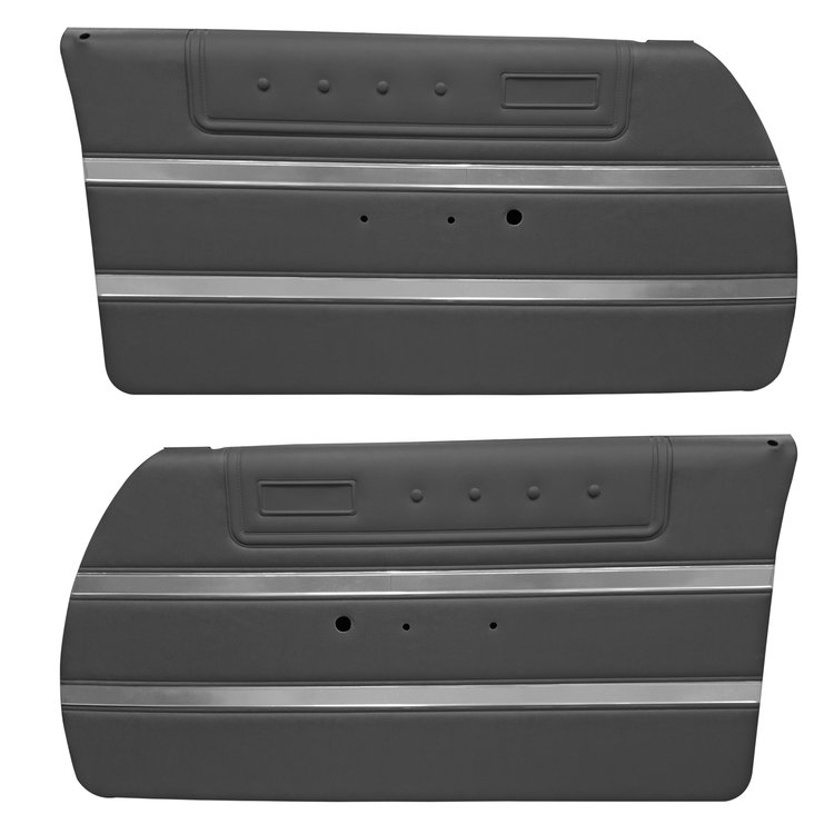 DO64CF00010100-PA 64 SPORT FURY PRE-ASSEMBLED DOOR PANELS - BLACK