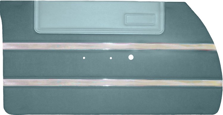 DO64CF00010319 64 SPORT FURY DOOR PANELS - LT MET BLUE/ POWDER BLUE