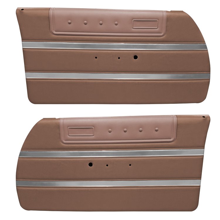 DO64CF00010609-PA 64 SPORT FURY PRE-ASSEMBLED DOOR PANELS - DK COPPER/ROSEWD