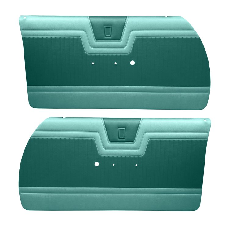 DO64CF00020422-PA 64 FURY PRE-ASSEMBLED DOOR PANELS - DK TURQ/MT TURQ