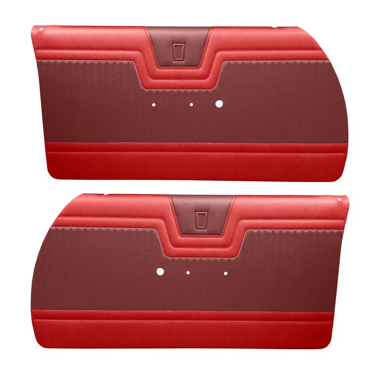 DO64CF00020512-PA 64 FURY PRE-ASSEMBLED DOOR PANELS - DARK RED/RED