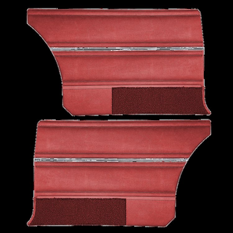 DO64CL00040510 64 DART GT HARDTOP REAR PANELS CRIMSON RED W/RED