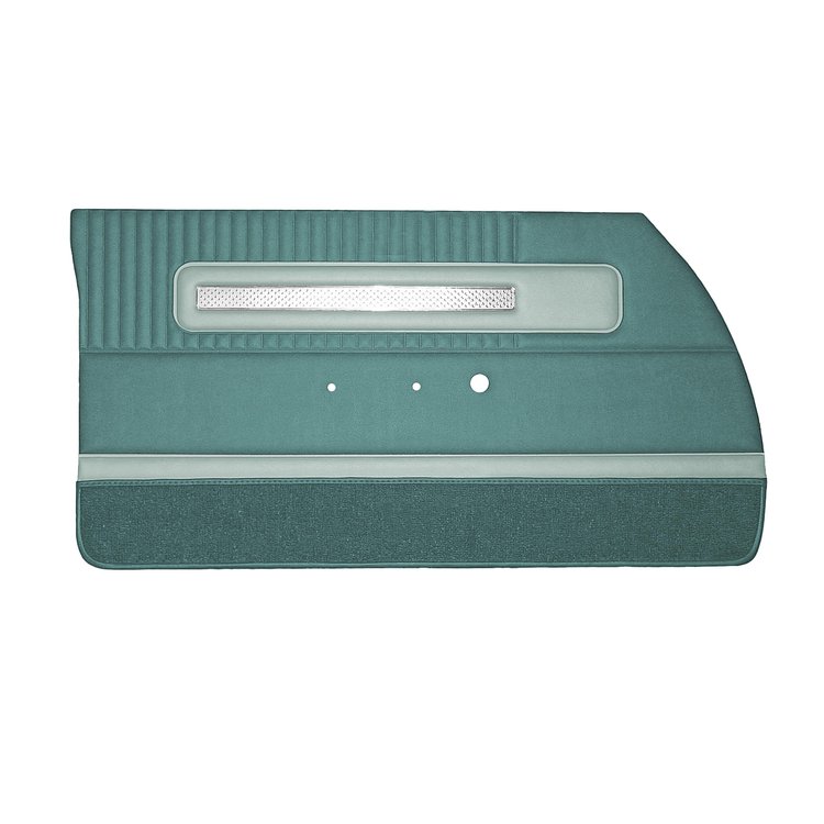 DO64CP00010417 64 POLARA 500 DOOR PANELS- METALLIC TURQ W/LT TURQ ACCENT