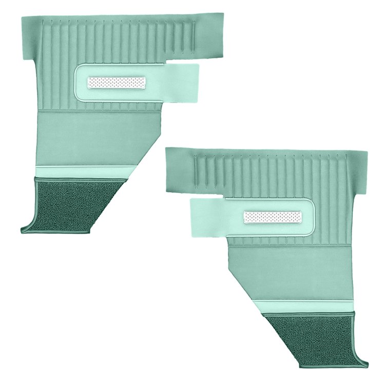 DO64CP00050417 64 POLARA 500 CONV PANELS MET TURQ W/LT TURQ ACCENT