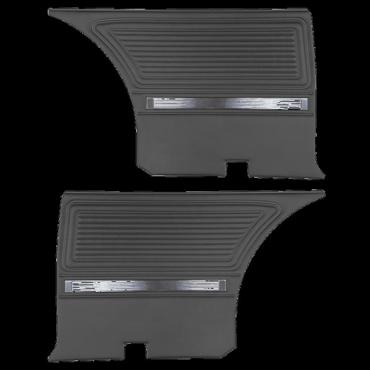 DO65CB00070100 65 BARRACUDA REAR PANELS - BLACK