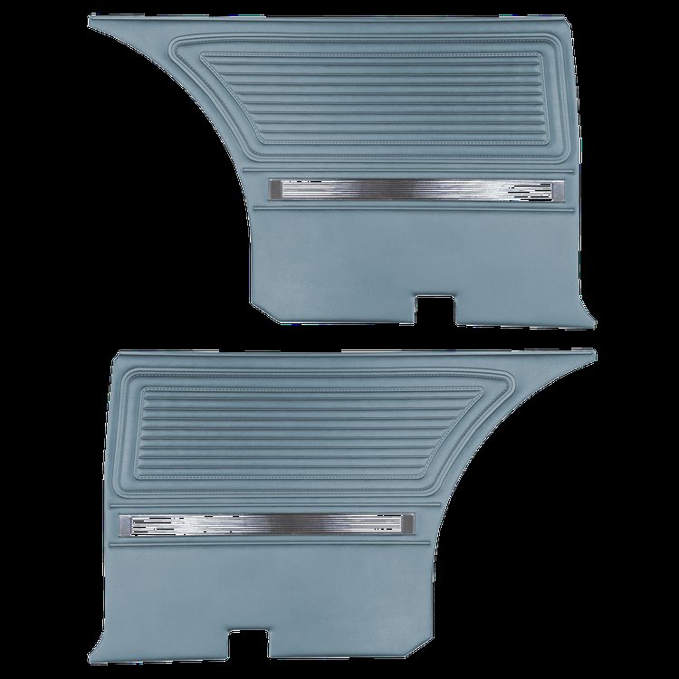 DO65CB00070314 65 BARRACUDA REAR PANELS - METALLIC BLUE