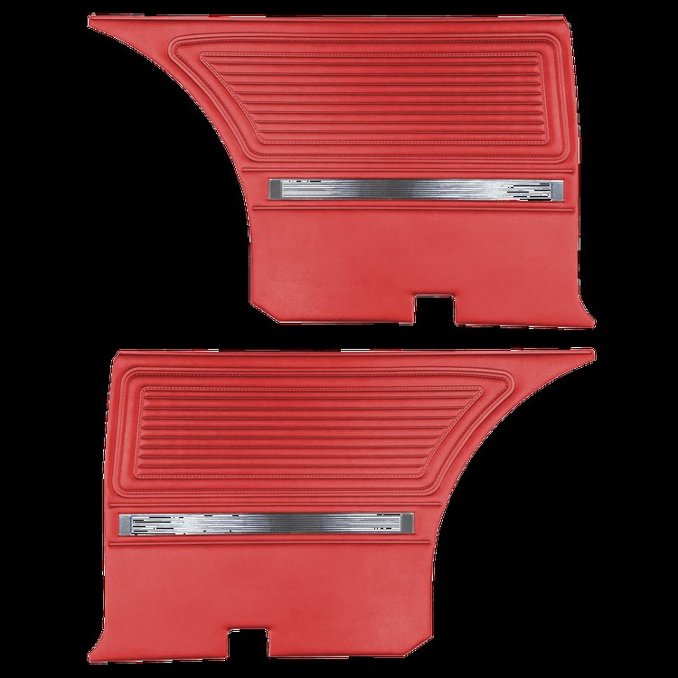 DO65CB00070510 65 BARRACUDA REAR PANELS - RED