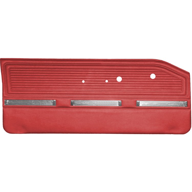 DO65CBV0010510 65 BARRACUDA & 65 VALIANT DOOR PANELS - RED