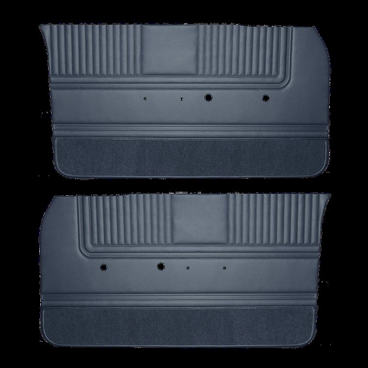 DO65CF00010320 65 SPORT FURY DOOR PANELS - METALLIC NAVY