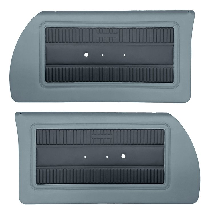 DO65CR00010315-PA 65 SATELLITE FRT PRE-ASSEMBLED DOOR PANELS - MED BLUE/MT BLUE