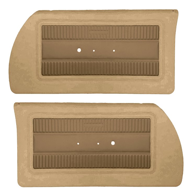 DO65CR00010625-PA 65 SATELLITE FRT PRE-ASSEMBLED DOOR PANELS - DARK GOLD/GOLD