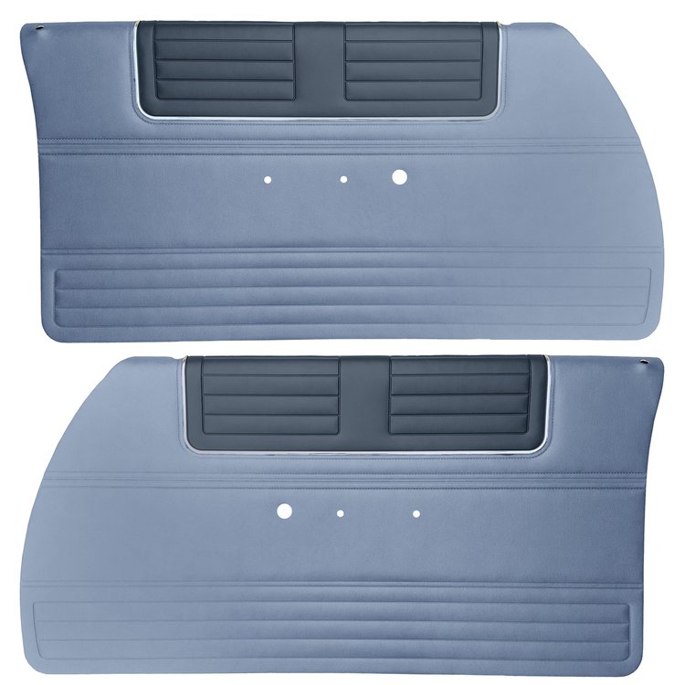 DO65CR20012334-PA 65 BELVEDERE II PRE-ASSEMBLED FRT DOOR PANELS - MT NAVY/BLUE
