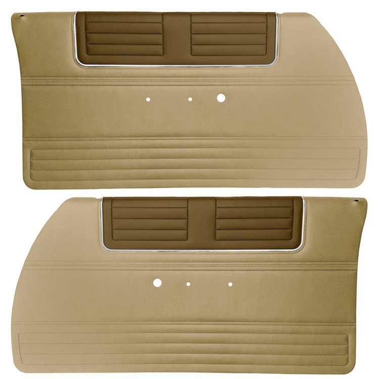DO65CR20012625-PA 65 BELVEDERE II PRE-ASSEMBLED FRT DOOR PANELS - DK GOLD/GOLD
