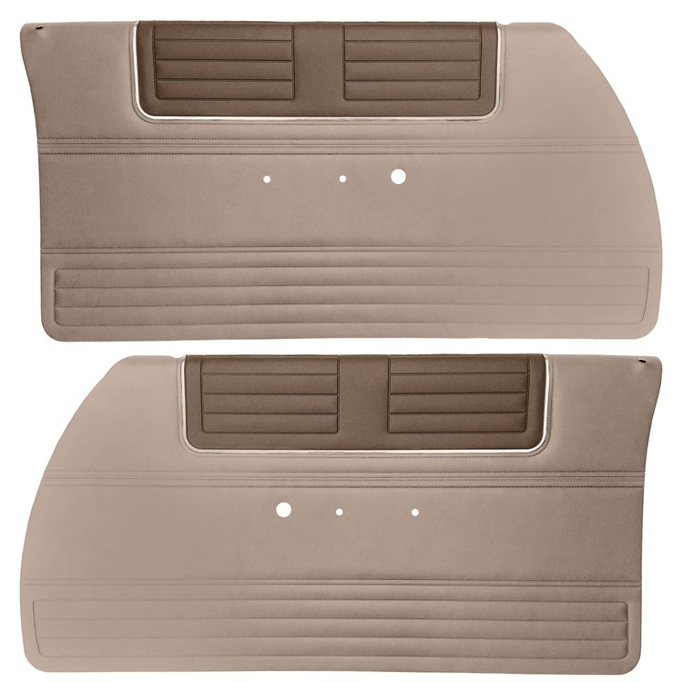 DO65CR20012692-PA 65 BELVEDERE II PRE-ASSEMBLED FRT DOOR PANELS - DK BRWN/FAWN