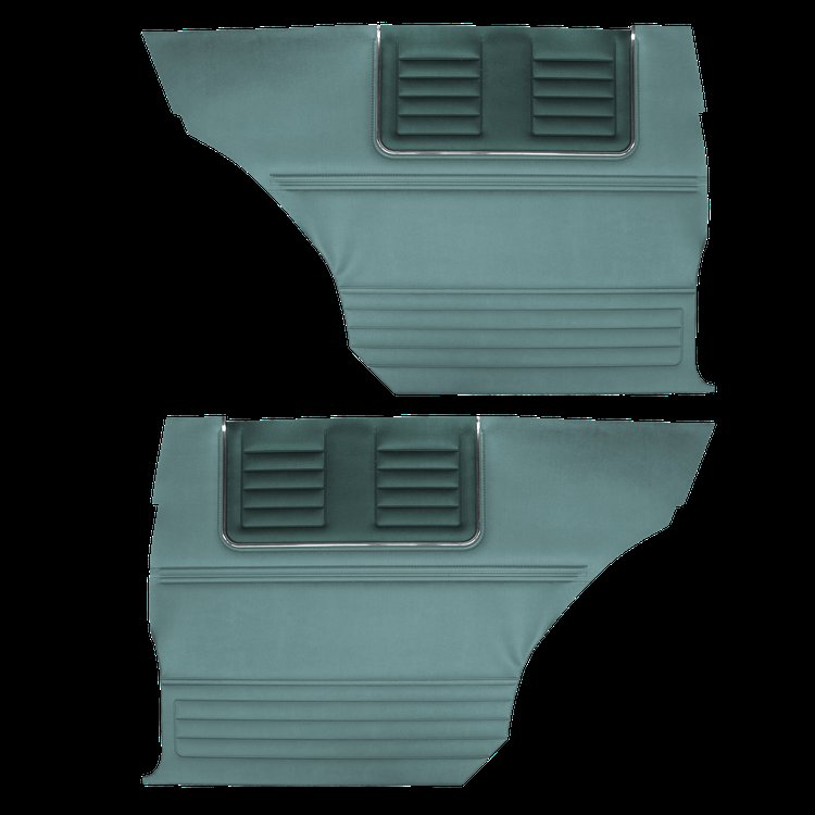DO65CR20048415 65 BELVEDERE BENCH HTP REAR PANELS - DARK MET. TURQUOISE