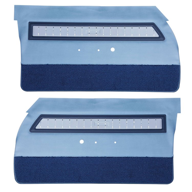 DO65CW00010335 65 CORONET 500 DOOR PANELS-MET BLUE/NAVY ACC/SILVER INSERT