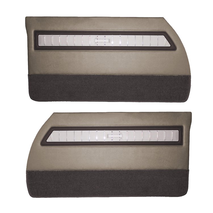 DO65CW00010690 65 CORONET 500 DOOR PANELS-MET MET FAWN/DBR ACC/SILVER INSERT