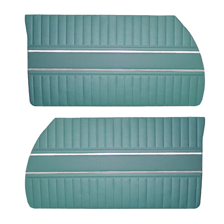 DO65CW00020416 65 CORONET 440 DOOR PANELS - METALLIC TURQUOISE