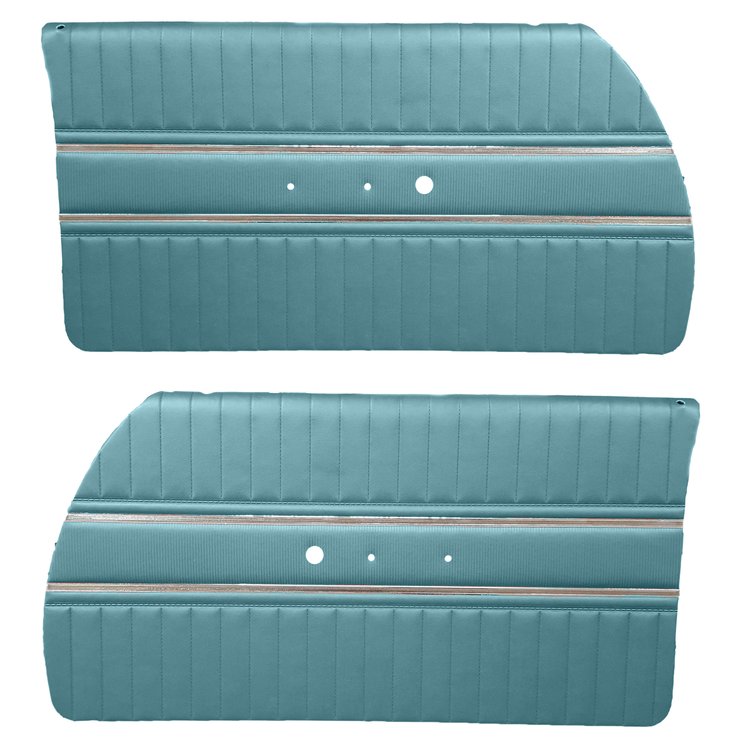 DO65CW00020416-PA 65 CORONET 440 PRE-ASSEMBLED DOOR PANELS - MET TURQUOISE