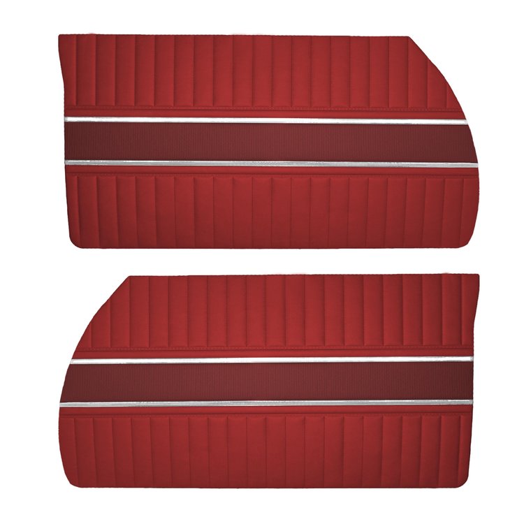 DO65CW00020537 65 CORONET 440 DOOR PANELS - MET MAROON/MED RED