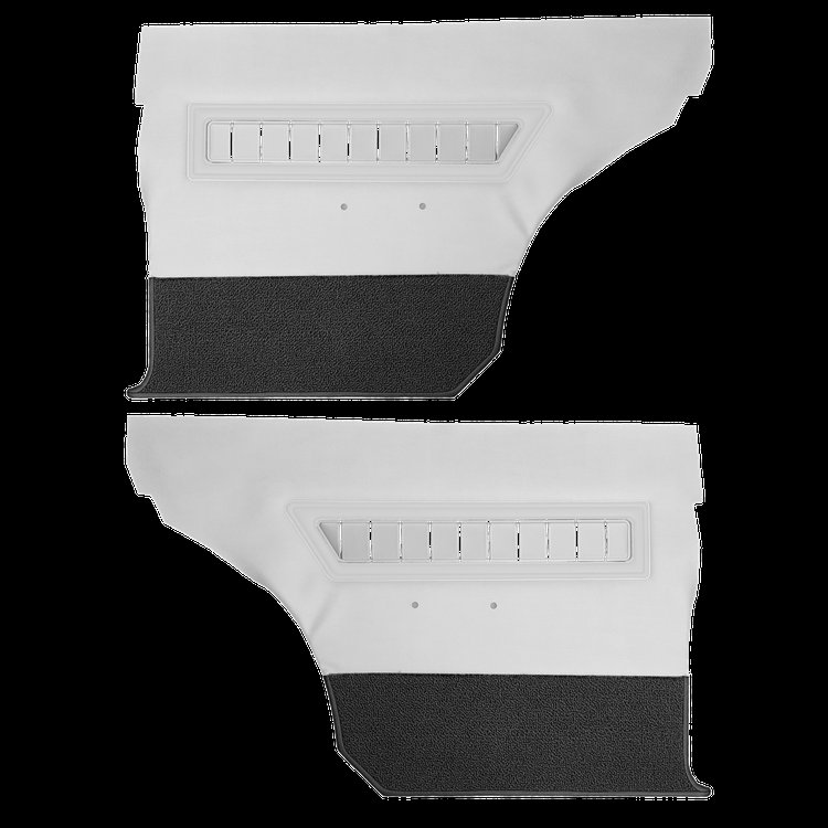 DO65CW00040201 65 CORONET 500 HARDTOP REAR- PRL WHT/PRL WHT/SILVER INSERT