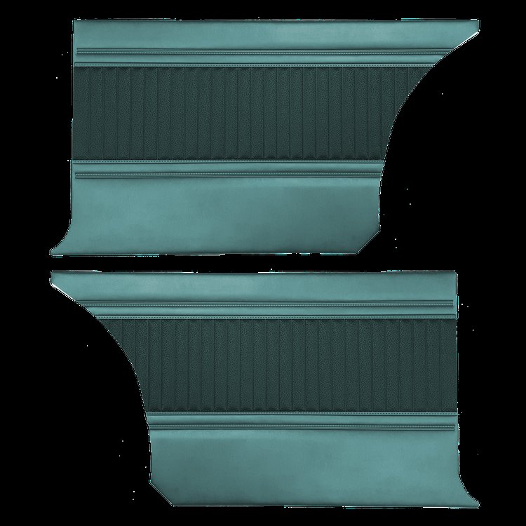 DO66CR00080415 66 BELVEDERE BENCH HTP REAR PANEL - DARK MET TURQUOISE