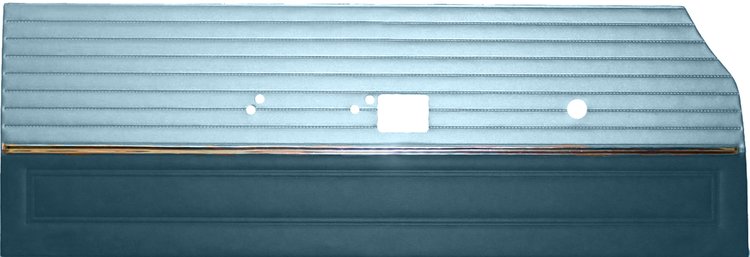 DO66CW00020321 66 CORONET 440 DOOR PANELS - LT MET BLUE/NAVY BLUE