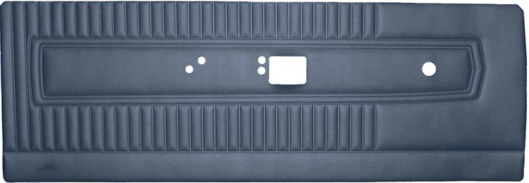 DO67CB00012320 67 BARRACUDA DOOR PANELS - METALLIC NAVY