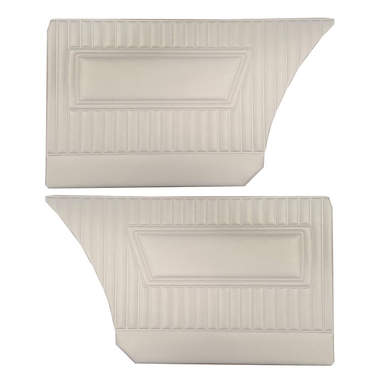 DO67CB00N48202 67 BARRACUDA HARDTOP REAR PANELS - PEARL WHITE