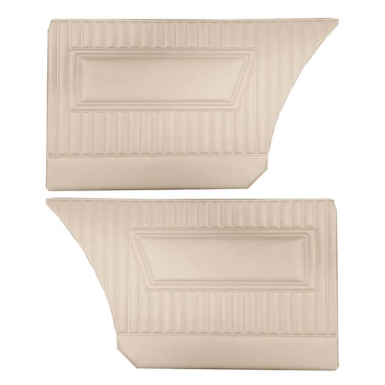 DO67CB00N48618 67 BARRACUDA HARDTOP REAR PANELS - LIGHT GOLD