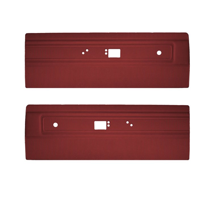 DO67CLV0020520 67 DART/ CANADIAN VALIANT DOOR PANELS - METALLIC RED